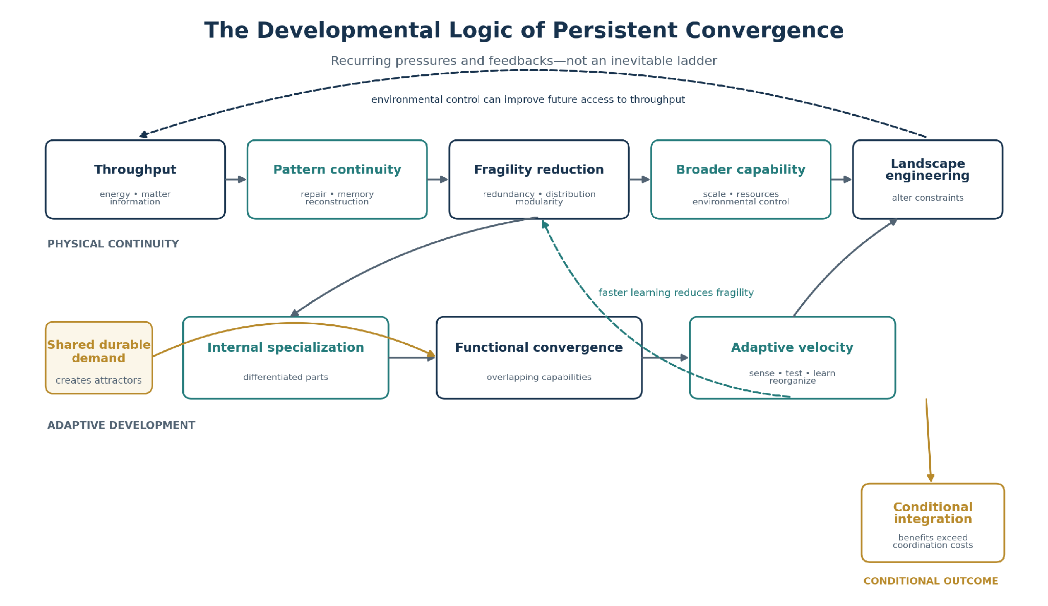 Diagram: The Developmental Logic of Persistent Convergence